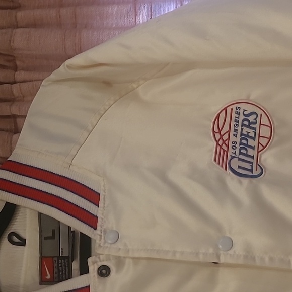 Nike LA Clippers men's jacket white szL - Picture 3 of 8